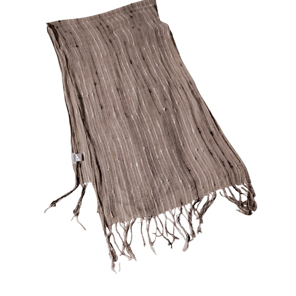 Breeze Cotton scarf Multicolored 72" X 22" Tassels - Small Stain